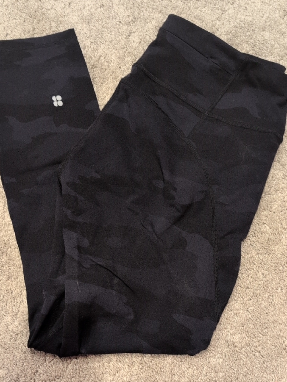Sweaty Betty Black Camo Leggings